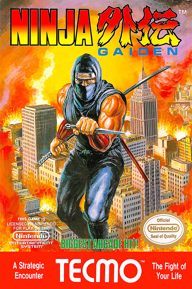 NINJA GAIDEN 店頭ポスター Ninja Gaiden Nintendo NES BOX ART II III Premium POSTER MADE