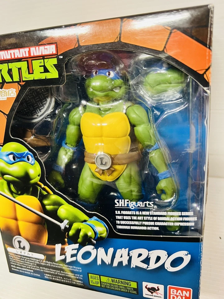 Tortugas Sh Figuarts Bandai Leonardo Nuevo Caja Abierta - Imagen 2 de 4