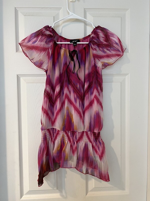 BCX Girl Colorful Top Juniors Size Medium