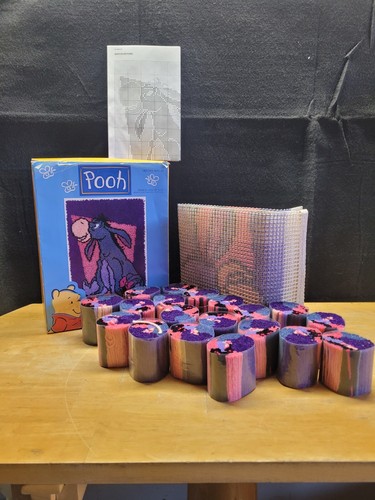 Disney EEYORE Latch Hook Kit 20 X 30- Pooh Collection WP0103 Crochet Rug NEW NIB - Picture 5 of 5