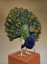 Royal Peacock Nativity Animal Neapolitan Nativity 10 cm Oriental Scene