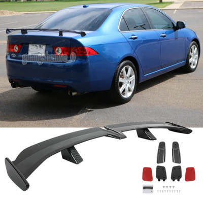 55in Drill-free Rear Trunk Spoiler PRO Style Carbon Fiber For Acura TSX Sedan