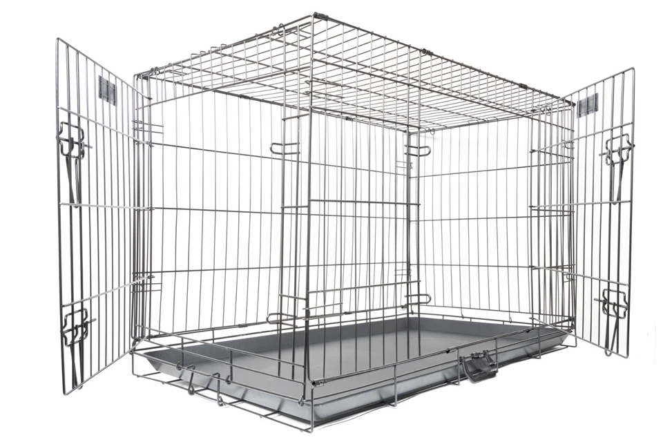 Dog Cage Puppy Training Crate Pet Carrier Small Medium Large XL XXL Metal Cages - Image 2 of 4