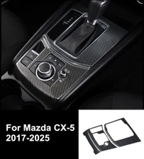 Carbon Fiber for 2017-2025 Mazda CX5 Gear Shift Box Panel Cover Trim Accessories