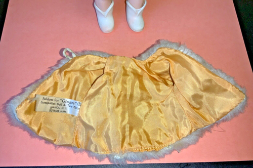 VTG Cosmopolitan 8” Ginger Doll w/ Cheerleader Outfit & Fur Coat - OOB - AS IS - Picture 10 of 22