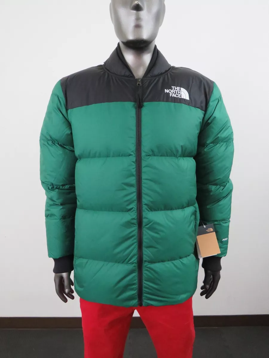 Mens TNF The North Face Nordic Nuptse 700 Down Insulated Jacket Green Black