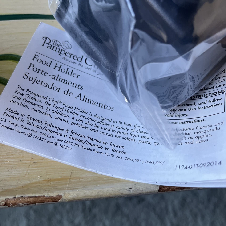 Pampered Chef Food Holder, New Boxed. For Use With Grater/mandoline - Image 4 of 4