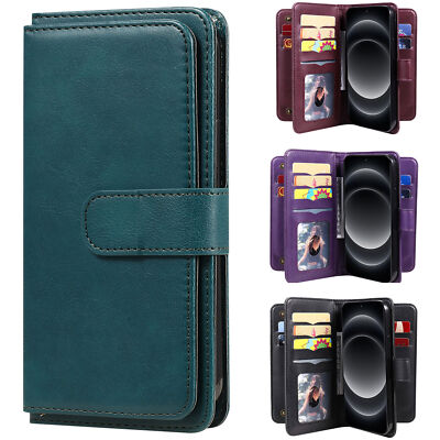Leather Card Wallet Phone Case For Xiaomi 13T 14 12 POCO X6 Redmi Note 11 13 Pro