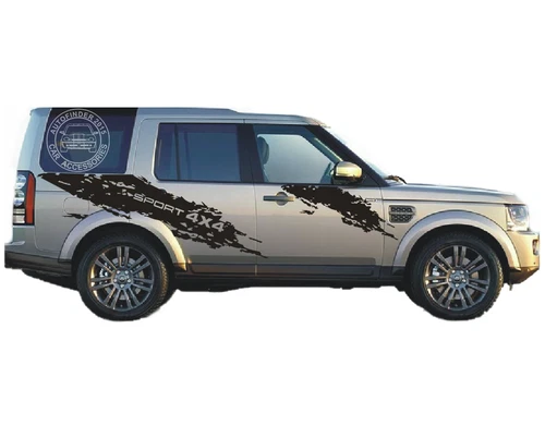 Graphics Mud Splash Stripe Car Sticker For Land Rover Discovery 4 Side Decals - Picture 3 of 6
