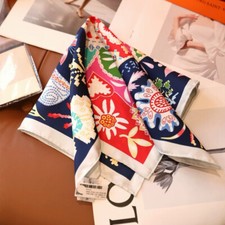 New Spring 2025 Boutique 100 Mulberry Twill Silk Scarf Printed Square Scarf 20