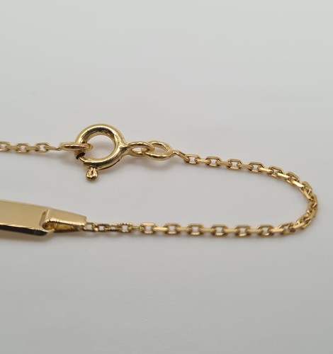 Gourmette bébé or jaune 9 carats 1.2 g, 13 cm - Picture 4 of 5