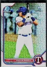 2022 Bowman #BCP-119 Dustin Harris Chrome Prospects Mojo Refractors