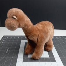Vintage DAKIN 1980 Brontosaurus Stuffed Plush Toy Dinosaur Brown 13" Korea