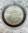 Very Fine Cir. 1878-S Morgan Silver Dollar First Year Issue in Protective Case