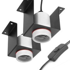 Reptile Ceramic Socket, Heat Lamp Holder for Terrariums and Vivariu... Fast Ship