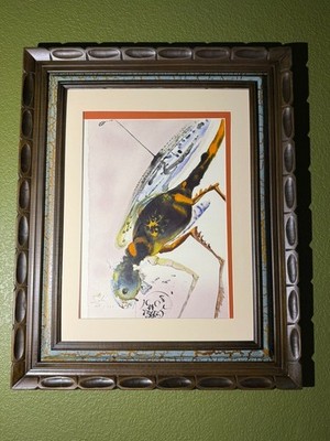 Salvador DALI Original Lithograph Signed 1967  Titled ''The Locust Plague''