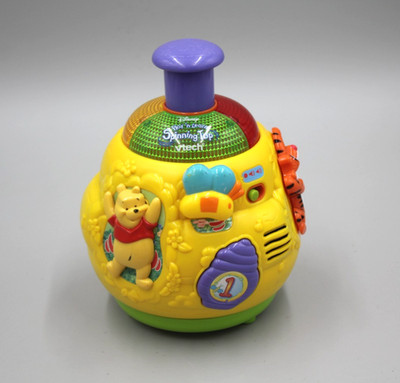 Vtech Disney Play 'N Learn Spinning Top ~ Winnie The Pooh Working/Tested! Baby