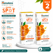 Himalaya Dark Spot Clearing Turmeric Face Serum Pack of 2 Anti Spot Glow 15ml