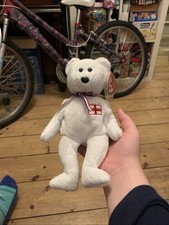 Ty Beanie Babies -  ENGLAND the bear soft toy / plush st george's cross 
