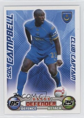2008-09 Match Attax English Premier League Extra Club Captain Sol Campbell 0jf5