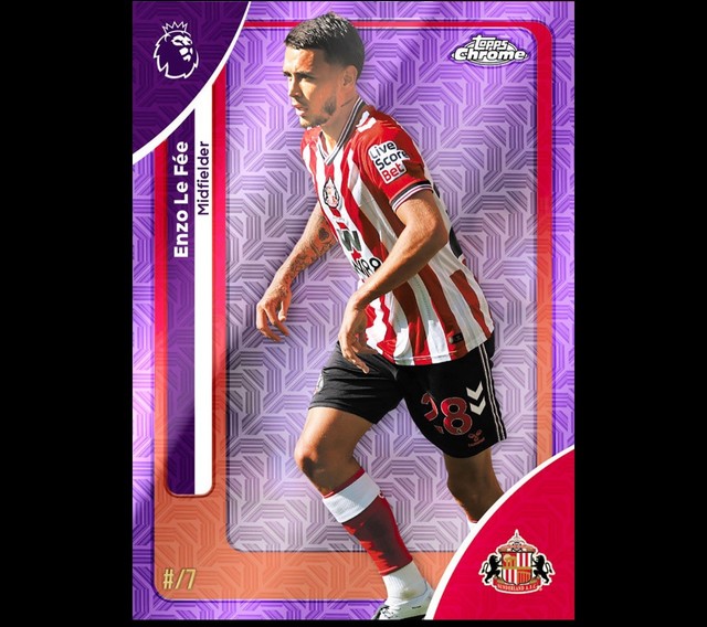 2025-26 TOPPS CHROME PREMIER LEAGUE Enzo Le Fee /7 Sunderland