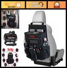 Car Back Seat Organizer with Tablet Laptop Storage, Adjustable Straps, Durable