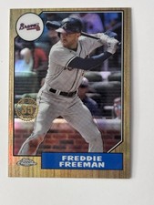 2022 Topps Chrome - 1987 Topps Baseball Freddie Freeman #87BC-11