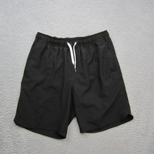 Fair Harbor Swim Shorts Mens Medium Black Trunk Lined Board Outdoors Trunks
