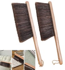 2-Pack Wooden Dust Brush Hand Broom Soft Bristle for Home  Car Cleaning