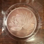 1 oz .999 Fine Silver Round Lotus Flower Design
