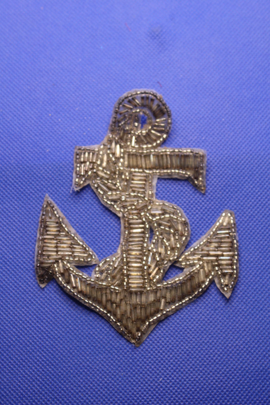 Vintage Bead Anchor Applique