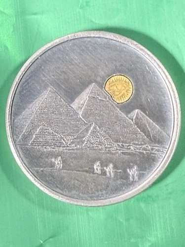 LTD Mint 1 oz .999 Silver Round Lucky Rips Pyramids Design Collectible Bullion