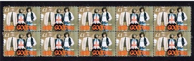 The Goodies Strip Of 10 Mint British Comedy Stamps 1
