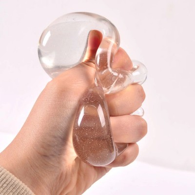 Klarer Stressball Spielzeug Squeeze Ball Zappeln Stressabbau Erwachsene Kinder