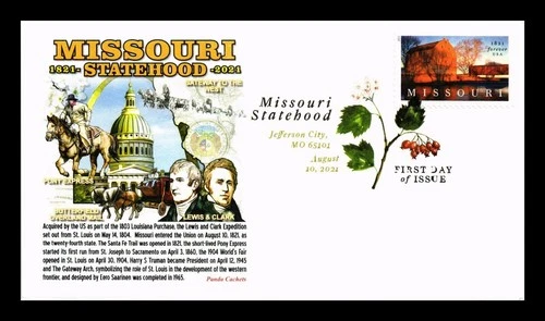 DR JIM STAMPS US COVER MISSOURI STATEHOOD BICENTENNIAL FDC PANDA CACHET