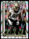 Chase Young 2025 Topps Chrome #220 Ray Wave Refractor New Orleans Saints Card