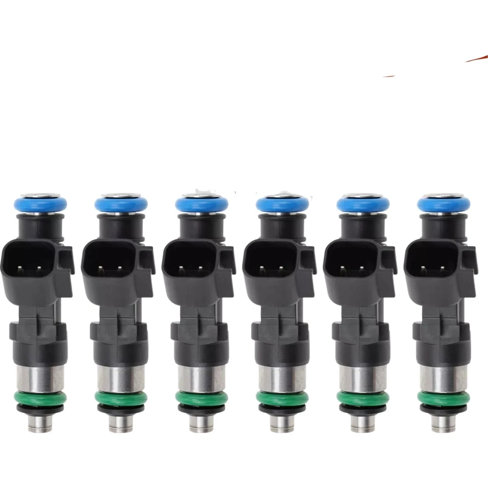 Juego de 6 inyectores de combustible para Chrysler Dodge 2004-2011 2,7 L 3,5 L 4,0 L 0280158028 Foto 2 de 4