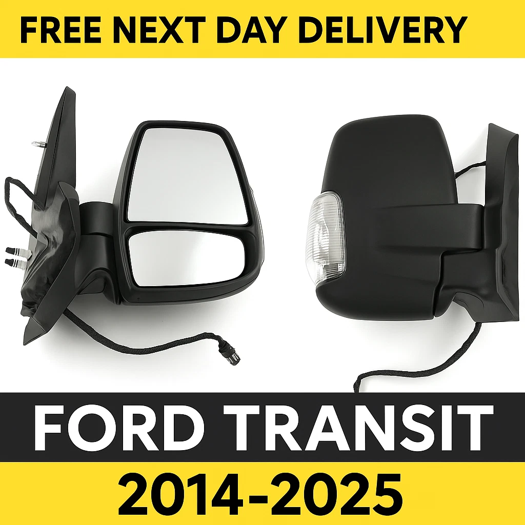 FIT FORD TRANSIT 2014-2025 V363  MANUAL DOOR WING MIRROR DRIVER SIDE OFF SIDE RH