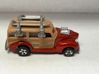 Vintage 1979 Hot Wheels 40'S FORD WOODIE Orange w/ Surfboards Die Cast Car L22