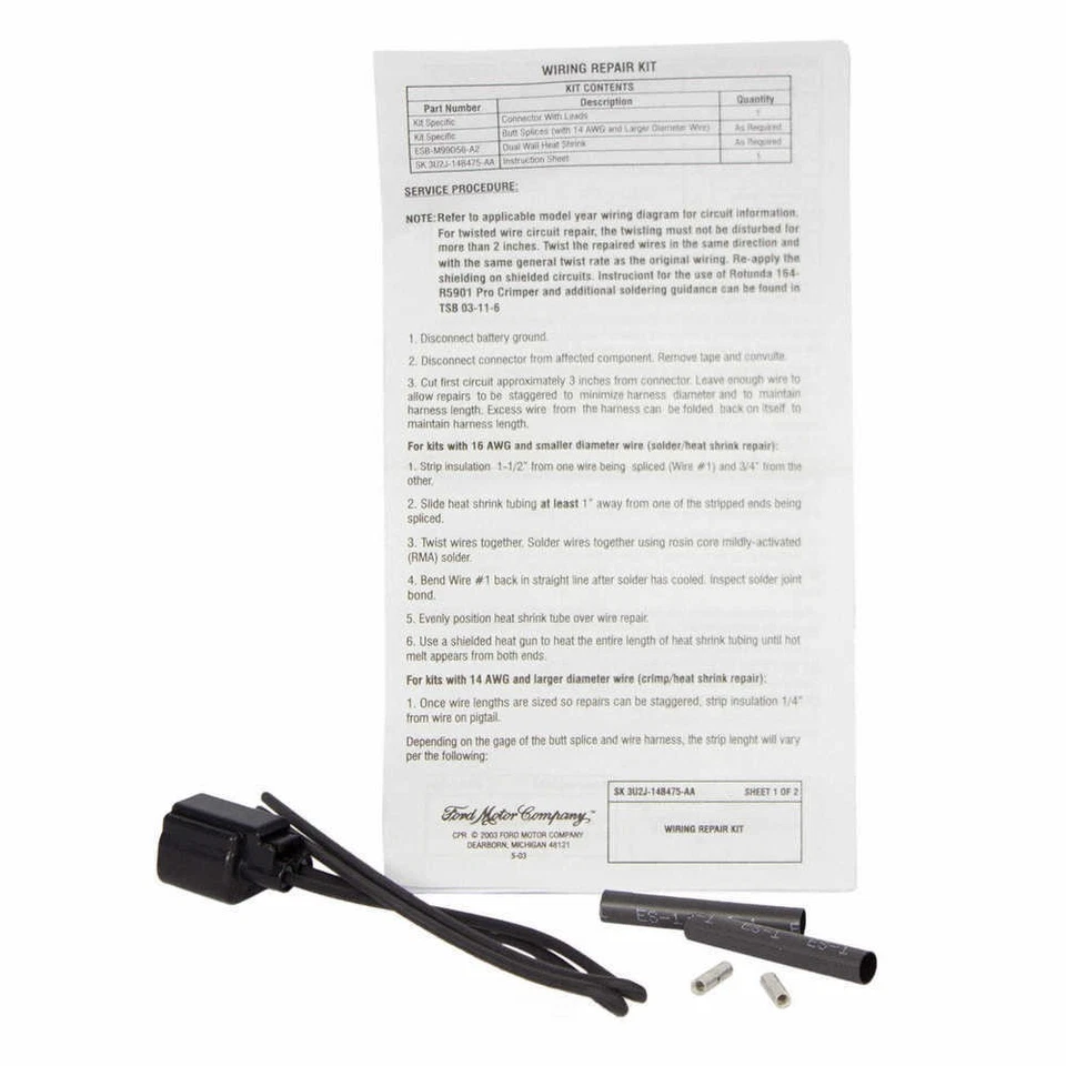 Conector de motor de janela de energia compatível com 2004-2007 Mercury Monterey MOTORCRAFT - Imagem 3 de 3