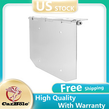 Fits For Truck 10511 Heavy-Duty Chrome License Plate Angled Holder w/Hinge New