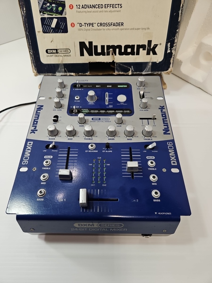 NUMARK DXM06 24 Bit DJ Digital Mixer W/ Effects & Power Supply | eBay
