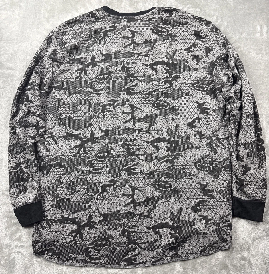 Camisa de manga larga Ecko Unltd 5XL negra gris logotipo gráfico rinoceronte ropa de calle para hombre Foto 4 de 4