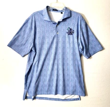 Turtleson Polo Shirt Mens XL Blue Golf Clubs The Kraken