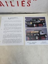 Dodge Dakota Warrior Warlock Sales Brochure Copy