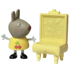 GC Rare 1 Delphine Donkey In Cherry Dress & 1 Easel | Peppa Pig’s French Friend