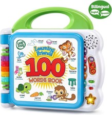 LeapFrog 100 Animals Book - Green kids Sound Book Essential First Words Vibrant