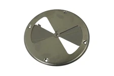 7.25" Polished Aluminum Round Air Wall Vent Horse Trailer Butterfly 7 1/4