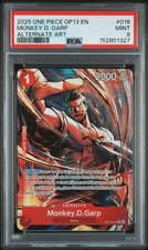 希少2024 Monkey D. Garp psa10 モンキー D ガープ 2023 One Piece Op02-paramount War 002 Monkey D. Garp Alternate Art