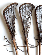 VINTAGE Lacrosse STICKS (2) Rare Hattersley Viktoria Lacrosse Sticks for display